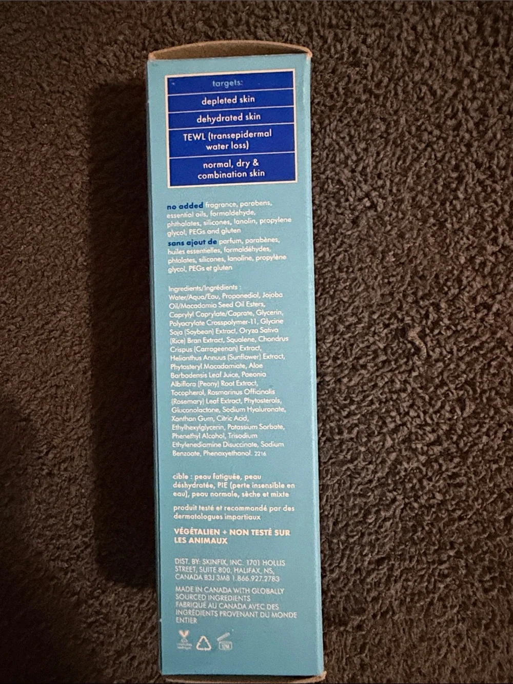 Skinfix Barrier+ Triple Lipid-Hyaluronate Serum – light blue